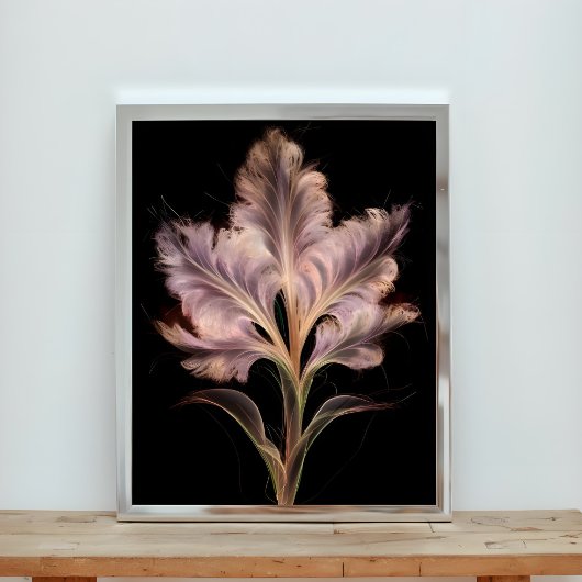 Dromerige Abstracte bloemkunst Foto Afdruk