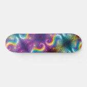 Dromerige Abstracte Liquid Rainbow Swirls Cosmos S Persoonlijk Skateboard (Horizontaal)