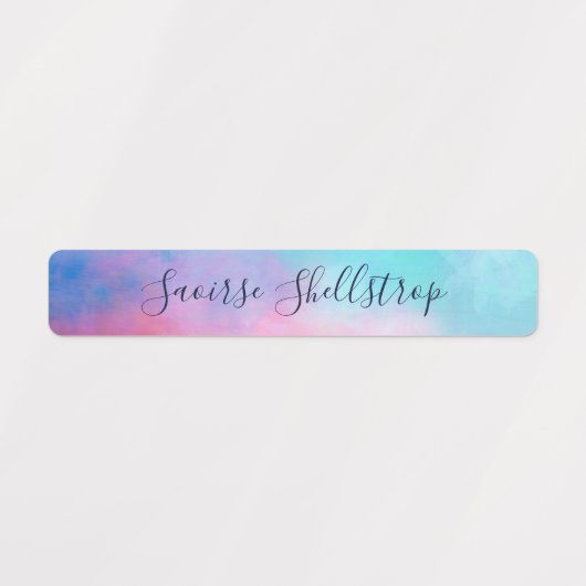 Dromerige Abstracte pastelnaam in kalligrafie Labels (Design 1)