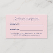 Dromerige Abstracte Pastels Referral Kaart (Achterkant)