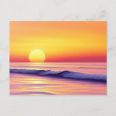 Dromerige Abstracte zonsondergang over een rustige Briefkaart (Voorkant)