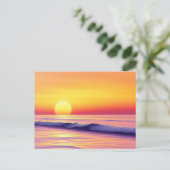 Dromerige Abstracte zonsondergang over een rustige Briefkaart (Staand voorkant)