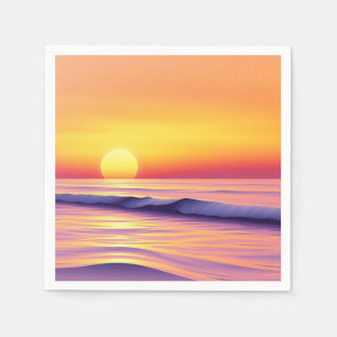 Dromerige Abstracte zonsondergang over een rustige Servet