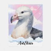 Dromerige albatros-afdruk fleece deken (Voorkant)