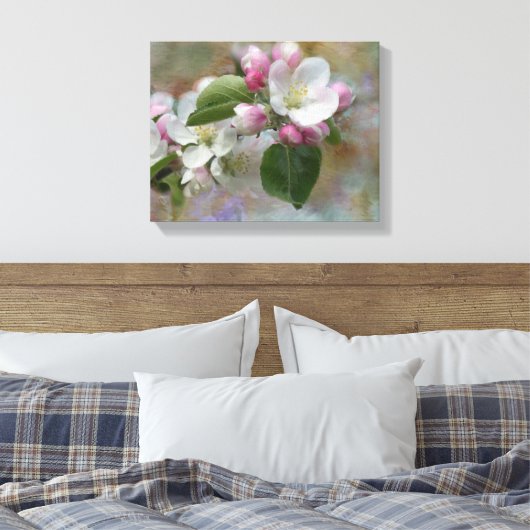 Dromerige Apple Blossoms Canvas Print (Insitu (Slaapkamer))