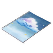 Dromerige Aquarel Cloud9 Sterrenhemel Notitieboek (Linkerzijde)