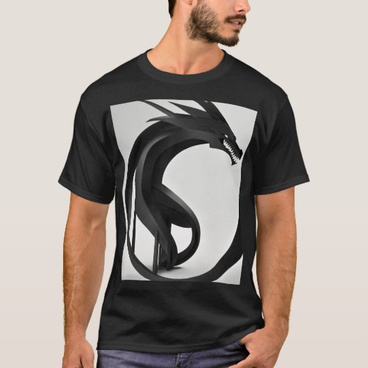 Dromerige aquarel Dragon T-Shirt Design (Voorkant)