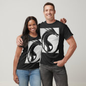 Dromerige aquarel Dragon T-Shirt Design (Unisex)