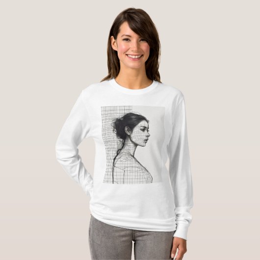 Dromerige aquarel T-shirts (Voorkant volledig)