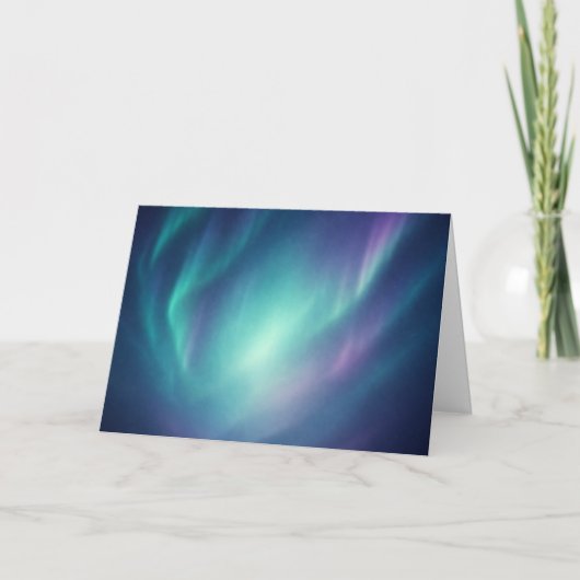 Dromerige Aurora Borealis Wenskaart Kaart (Voorkant)