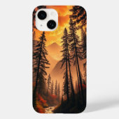 Dromerige avond bos iPhone Case (Achterkant)