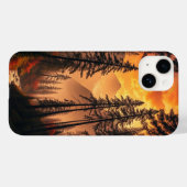 Dromerige avond bos iPhone Case (Achterkant (horizontaal))