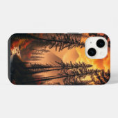 Dromerige avond bos iPhone Case Hoesje (Achterkant horizontaal)