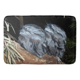 Dromerige baars: Sleepy Tawny Frogmouth Uilen Badmat