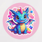 Dromerige Baby Dragon Labels (Design 2)