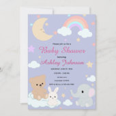 Dromerige babyshower uitnodiging (Voorkant)