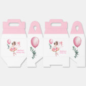 Dromerige ballerina in een verjaardagsfeestje bedankdoosjes (Ongevouwen)