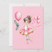 Dromerige ballerina in vlucht: dans en draai verja kaart (Achterkant)