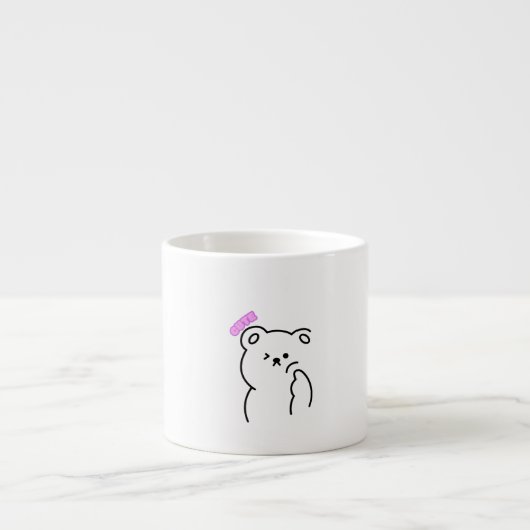 Dromerige Beer Design Cup Espresso Kop (Voorkant)