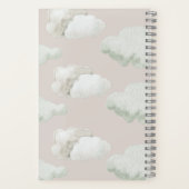 Dromerige beige hemel stuurde gender reveal gasten notitieboek (Achterkant)