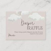 Dromerige beige hemel stuurde geslachtsonthulling informatiekaartje (Voorkant)