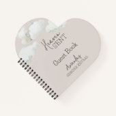 Dromerige beige neutrale hemel stuurde geslachtson notitieboek (Voorkant)