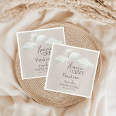 Dromerige beige neutrale hemel stuurde geslachtson servet