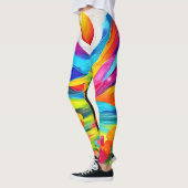 Dromerige bergmajesteit-schilderij leggings (Links)