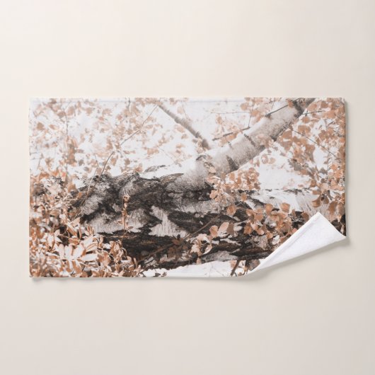 Dromerige berkenboom #3 #wall #art bad handdoek (Handdoek)