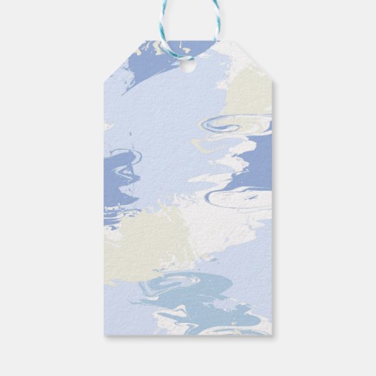 Dromerige Blauwe Cloud Nine Bruidsmeisje Chic Cadeaulabel (Achterkant)