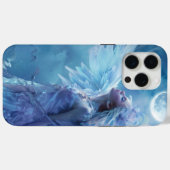 Dromerige blauwe engel en maan Case-Mate iPhone case (Achterkant (horizontaal))