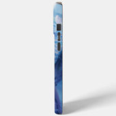 Dromerige blauwe engel en maan Case-Mate iPhone case (Achterkant / Links)