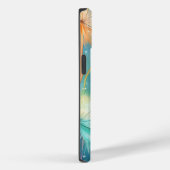 Dromerige Blauwe Gele Paardebloemen iPhone / iPad  Case-Mate iPhone Case (Achterkant / Rechts)