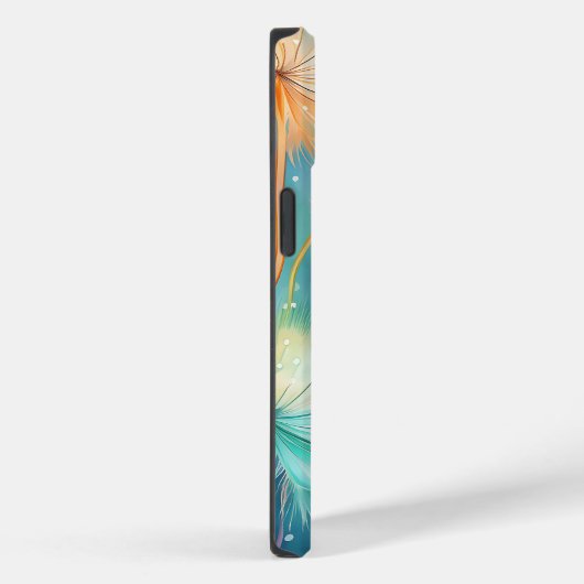 Dromerige Blauwe Gele Paardebloemen iPhone / iPad  Case-Mate iPhone Case (Achterkant / Rechts)