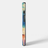 Dromerige Blauwe Gele Paardebloemen iPhone / iPad  Case-Mate iPhone Case (Achterkant / Links)