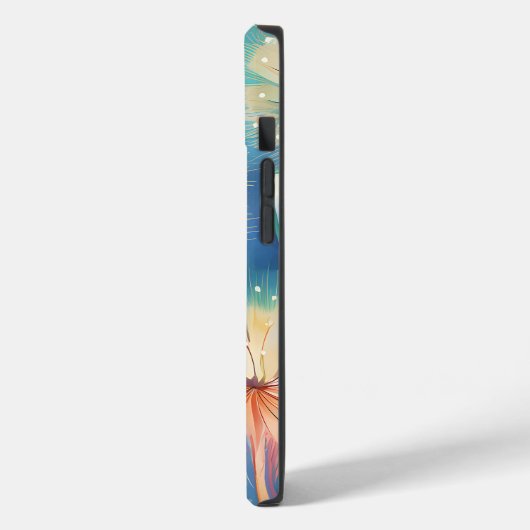 Dromerige Blauwe Gele Paardebloemen iPhone / iPad  Case-Mate iPhone Case (Achterkant / Links)