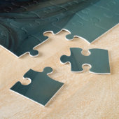 Dromerige Blauwe Jurk Legpuzzel (Zijkant)