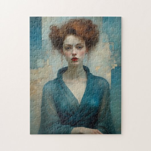 Dromerige Blauwe Jurk Legpuzzel (Verticaal)