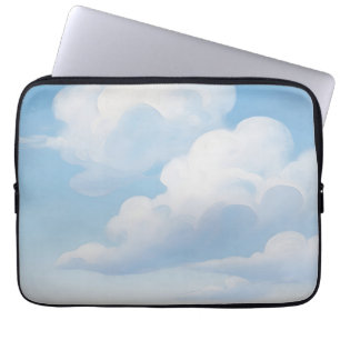 Dromerige Blauwe Lucht Wolken Laptop Sleeve