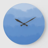 Dromerige blauwe luchtgradiënt grote klok (Voorkant)