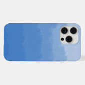 Dromerige blauwe luchtgradiënt  iPhone hoesje (Achterkant horizontaal)