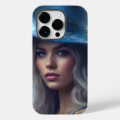 Dromerige Blauwe Marmeren iPhone Case (Achterkant)
