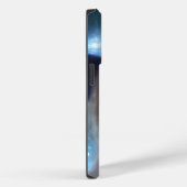 Dromerige Blauwe Marmeren iPhone Case (Achterkant / Rechts)