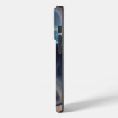 Dromerige Blauwe Marmeren iPhone Case (Achterkant / Links)