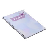 Dromerige Blauwe & Paarse Gradiënt Notitieboek (Rechterzijde)