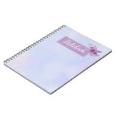 Dromerige Blauwe & Paarse Gradiënt Notitieboek (Linkerzijde)