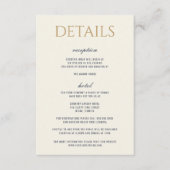 Dromerige Blauwe Palmbomen Bruiloft Informatiekaartje (Voorkant)