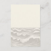 Dromerige Blauwe Palmbomen Bruiloft Informatiekaartje (Achterkant)