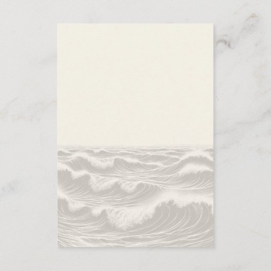 Dromerige Blauwe Palmbomen Bruiloft Informatiekaartje (Achterkant)