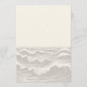 Dromerige Blauwe Palmbomen Bruiloft Menu (Achterkant)